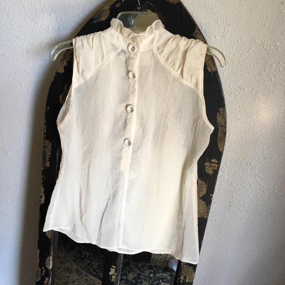 ❌SOLD❌Dressy sleeveless blouse - Picture 4 of 5